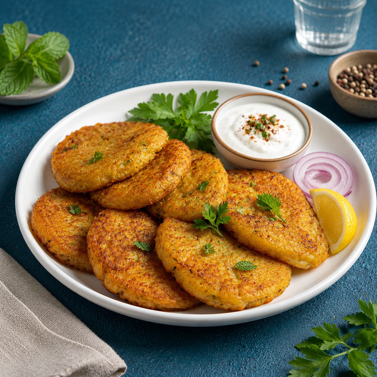 کتلت سیب‌زمینی و ماست